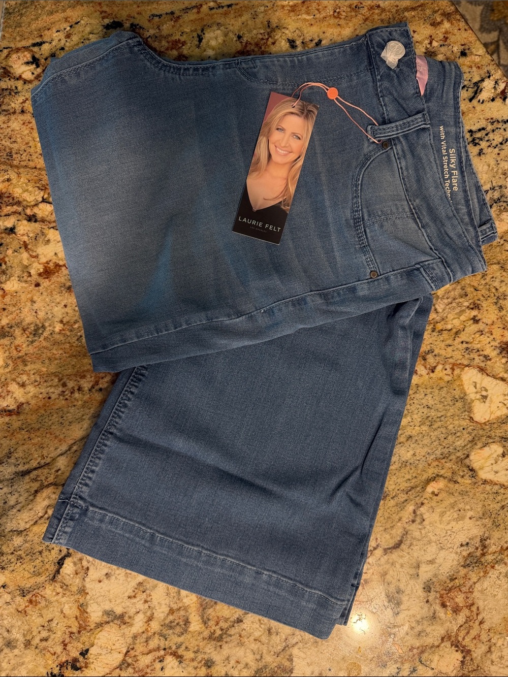 Laurie Felt Women's Flare/Wide Leg Jeans in Medium Blue